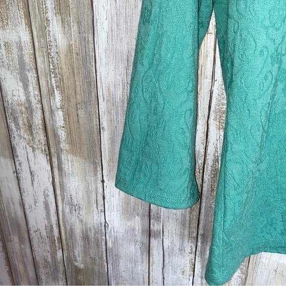 J. Jill Teal Stretch Blouse - Picture 3 of 5